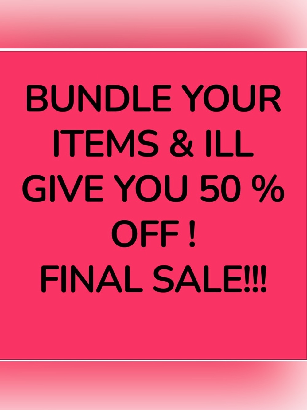 Bundle your favourite items
